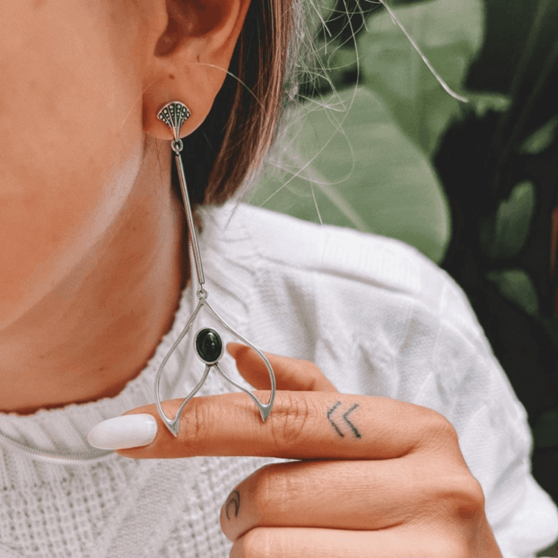 Brinco Cauda de Sereia - Prata 925