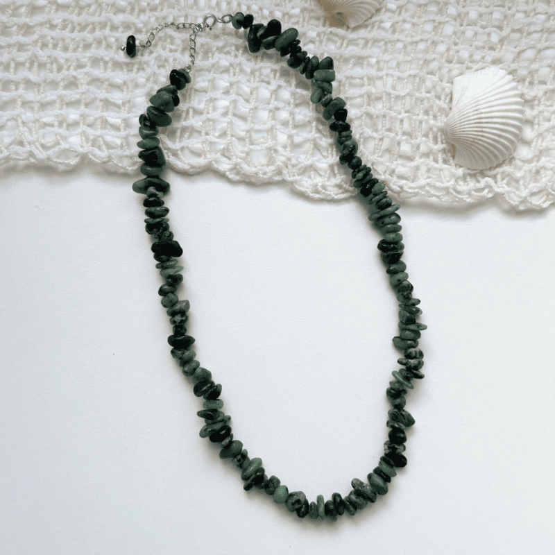 Gargantilha Zoisita - Prata 925